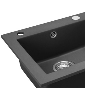 Кухонна мийка Rea West black metalic (ZLE-00121)