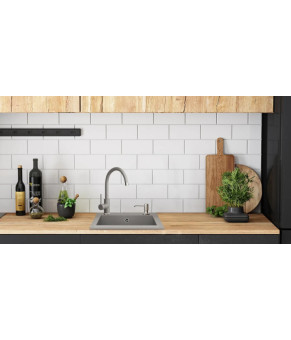 Кухонна мийка Rea West gray (ZLE-00122)