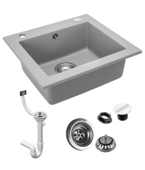Кухонна мийка Rea West gray (ZLE-00122)