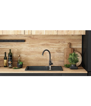Кухонна мийка Rea North black nakrapiany (ZLE-00125)