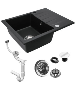 Кухонна мийка Rea North black metalic (ZLE-00126)