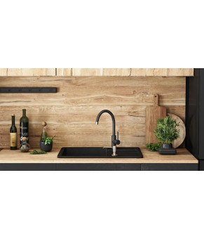 Кухонна мийка Rea North black (ZLE-00124)