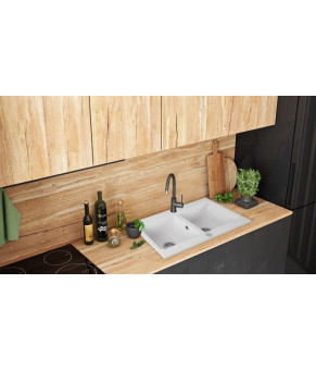Кухонна мийка Rea Caddy white (ZLE-00133)