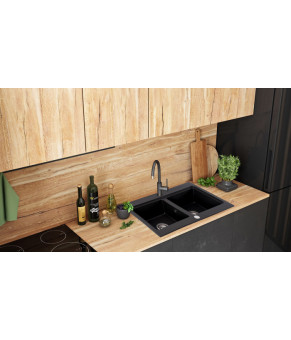 Кухонна мийка Rea Caddy black (ZLE-00132)