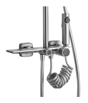 Душова система Rea Helix brushed nickel (REA-P6622)