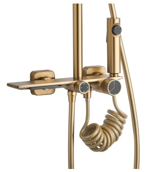 Душова система Rea Helix brushed gold (REA-P6621)