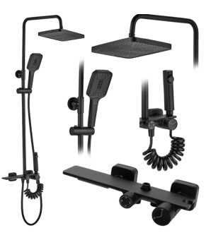 Душова система Rea Helix black (REA-P6618)
