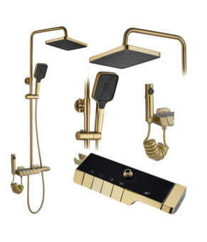 Душова система Rea Rob brushed gold (REA-P6623)