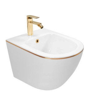 Біде Rea Carlo Mini white/gold (REA-C6990)