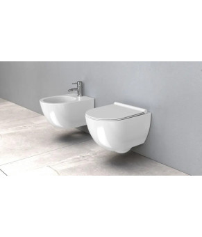 Унітаз Rea Carter Rimless + сидіння slim n soft-close + інсталяція Geberit Duofix (REA-C1450+458.126.00.1)