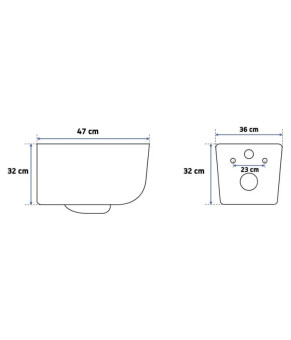 Унітаз Rea Tomas + сидіння slim soft-close + інсталяція Geberit Duofix (REA-C1257+458.126.00.1)