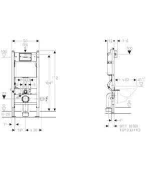 Унітаз Rea Raul + сидіння slim soft-close + інсталяція Geberit Duofix (REA-C9660+458.126.00.1)