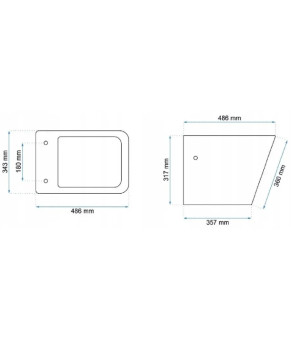 Унітаз Rea Raul + сидіння slim soft-close + інсталяція Geberit Duofix (REA-C9660+458.126.00.1)