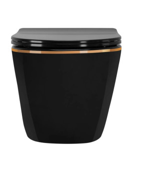 Унітаз Rea Carlo gold/black (REA-C8800)