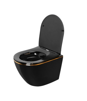 Унітаз Rea Carlo gold/black (REA-C8800)