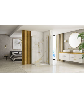 Бічна стінка Rea Hugo 80x200,5 brushed gold (REA-K6612)