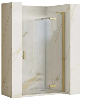 Душові двері Rea Hugo 80x200,5 brushed gold (REA-K8410)