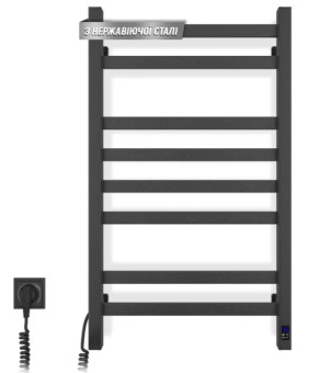Полотенцесушитель Navin Авангард 480х800 Sensor, черный муар, левая, таймер 10-228153-4880