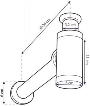 Сифон Rea chrom (REA-A0021)