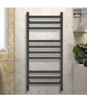 Рушникосушка електрична Navin Авангард 480х1000 Sensor, чорний муар, права, таймер 12-228053-4810