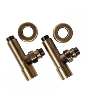 Кран кутовий Navin 1/2"х1/2" подовжений, антична бронза 2 шт. 21-530430-5101
