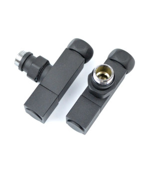 Кран кутовий Navin Квадро 3/4"х1/2", чорний 2 шт. 21-633550-0855