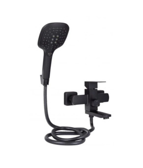 Смеситель для ванны Lidz Kubis 006 Black (LDKUB006BLA43377)