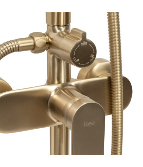 Душова система Rea Verso brushed gold (REA-P9146)