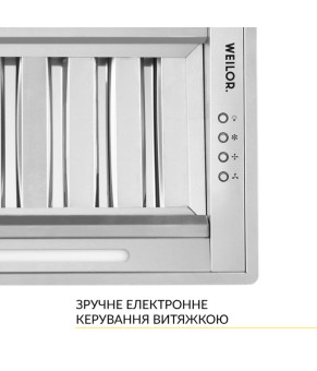 Витяжка повновбудована Weilor PPE 8265 SS 1250 LED Strip 0420037