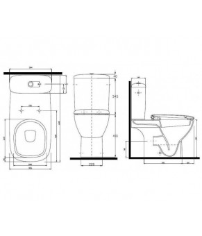 Унитаз компакт Kolo Style Rimfree Reflex L29020000