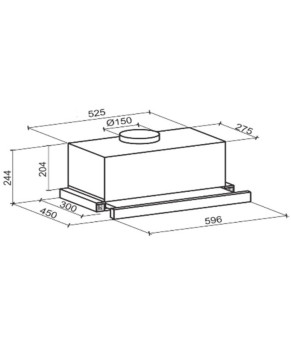Вытяжка кухонная GRANADO Telde 603-1200 Black (GCH336311)