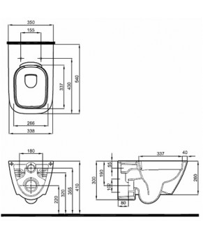 Унитаз Kolo Modo Rimfree L33120000