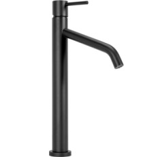 купити недорого Смеситель для раковины (умывальника) REA LEVEL BLACK черный высокий