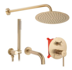 купити недорого Душова система Rea Lungo brush gold + box (REA-P6609)