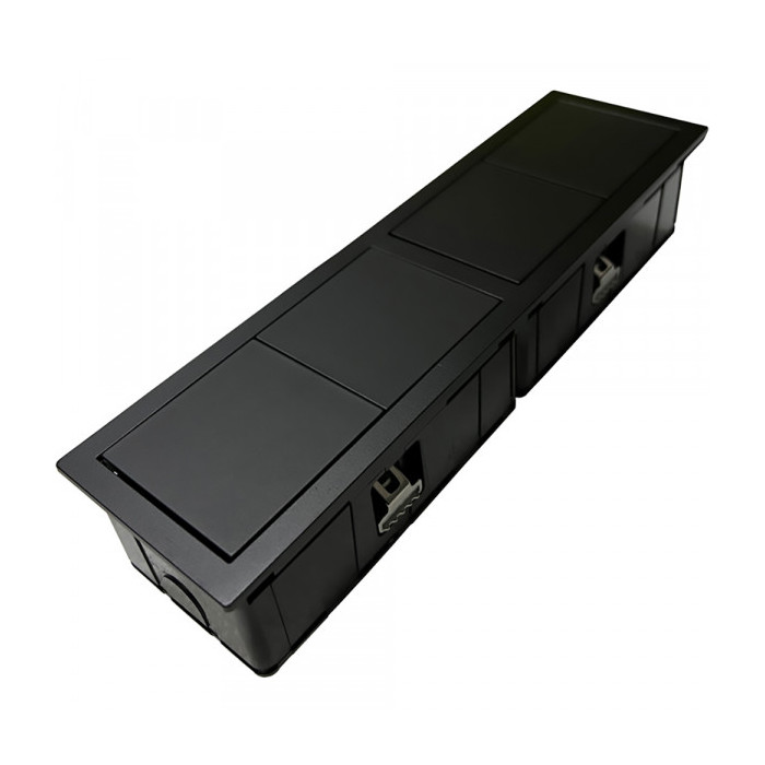 Розеточный блок ASA Versahit Mono Combi 2 розетки матовый черный 060.25F.00028