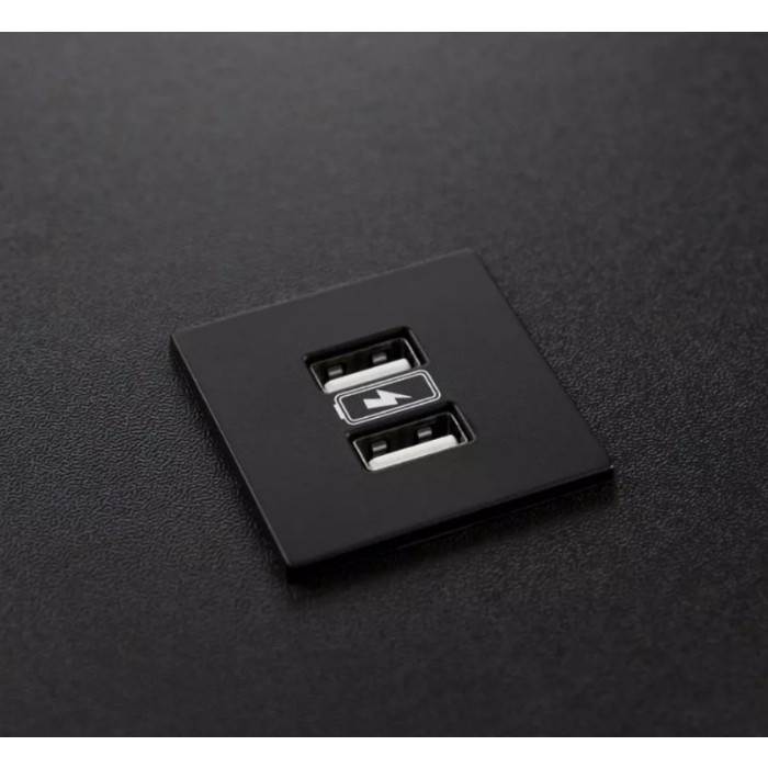Мебельная USB розетка ASA Versapick zamak (USB 5V (A+C), обработка - нержавеющая сталь) 060.29Z.00033