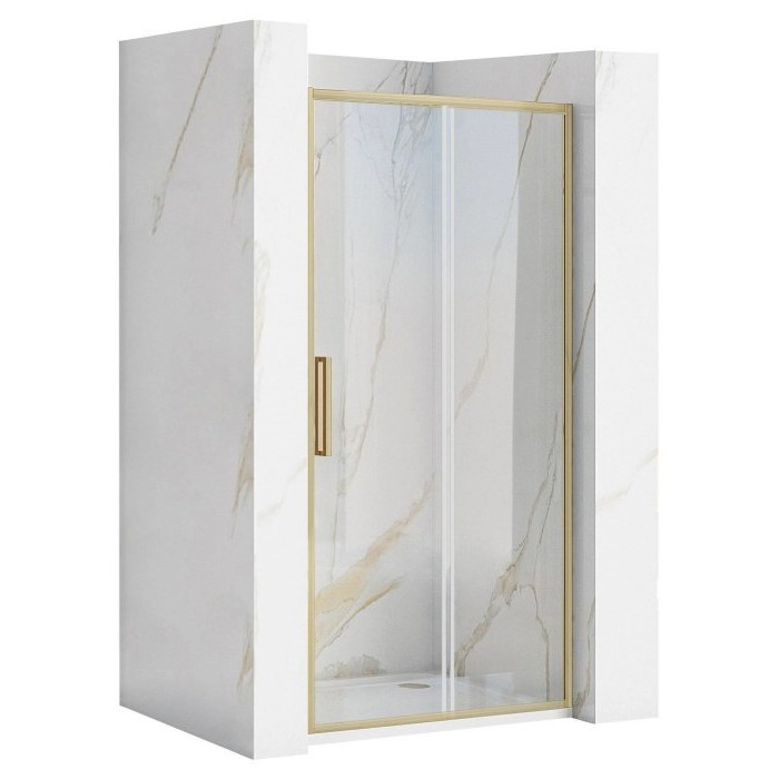 Душові двері Rea Rapid Slide 110x195 brushed gold (REA-K4708)