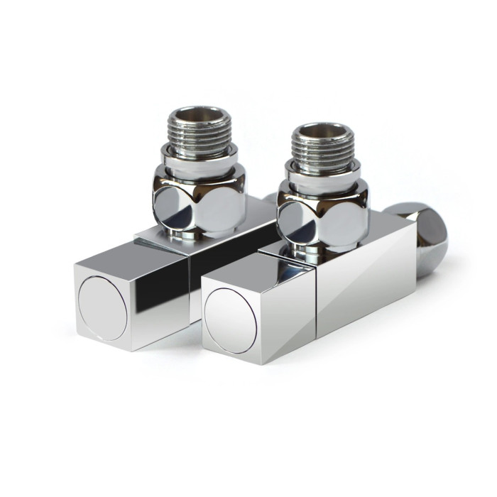 Кран кутовий для рушникосушки Navin Raftec Quadro 1/2х1/2 Chrome 2шт 25-033430-5012