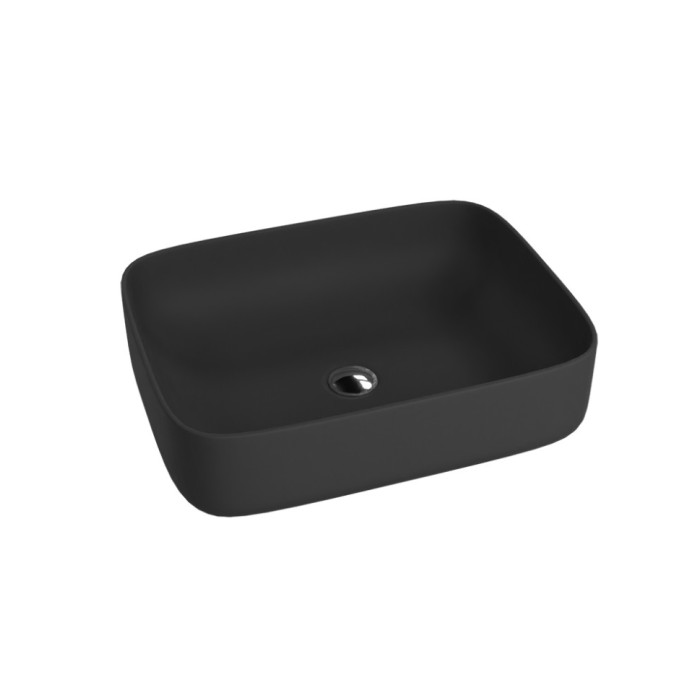 Умивальник Lavita Galera Black Mat 50,5x40 накладний (5900378325949)