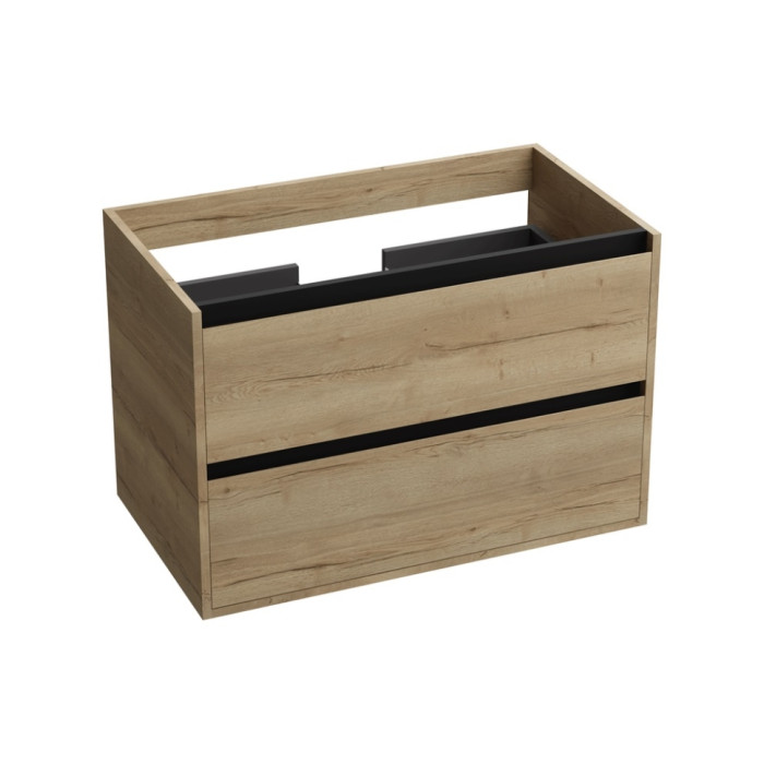 Тумбочка підвісна Lavita Minnesota 80, wood black (5900378324393)