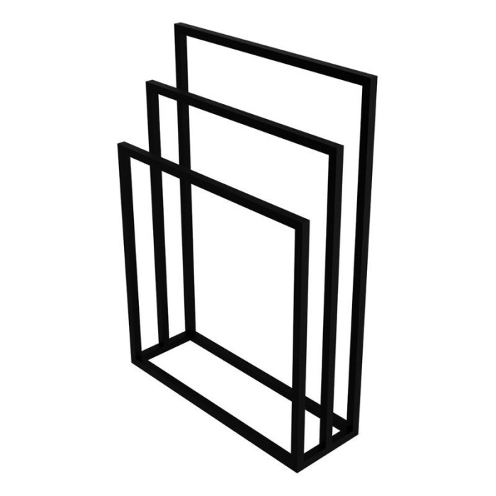 Рушникотримач Lavita Halmahera 850x600 black (5908211470290)