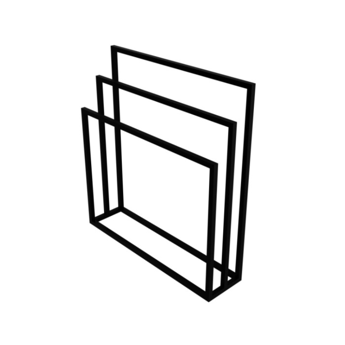 Рушникотримач Lavita Halmahera 850x800 black (5908211470306)