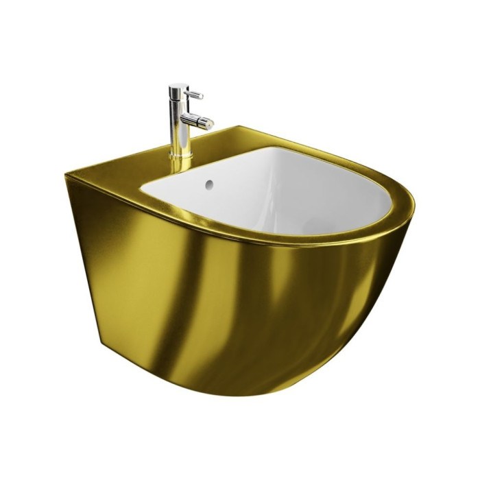Біде Lavita Sofi Gold/White 49x36,5 підвісне (5900378325086)