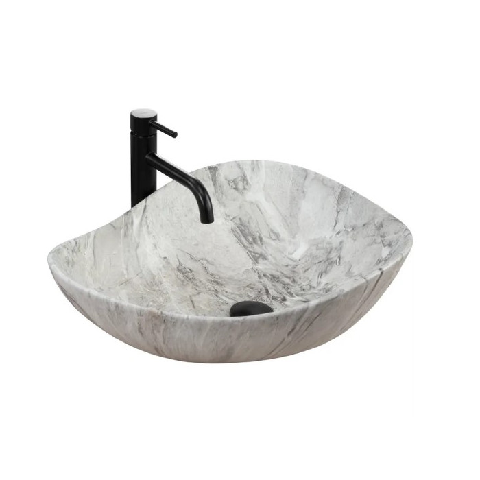 Умивальник Rea Dora Stone 40х51,5 grey (REA-U5066)