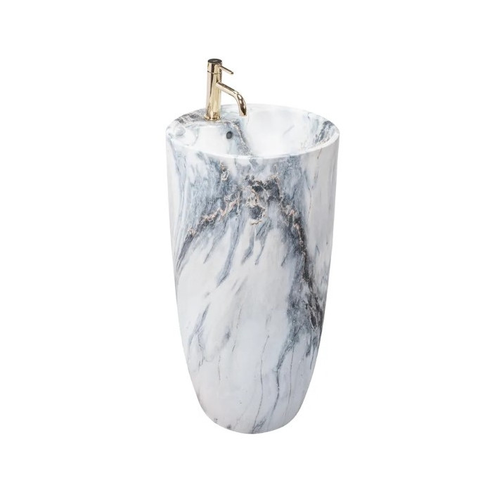 Умивальник Rea Anya 45x45x84 granit, що окремо стоїть (REA-U5802)