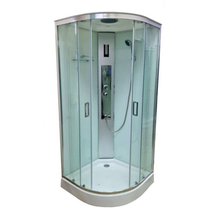 Душевой бокс Veronis BN-4-100 white (CHROME) 100х100х220 VE-BN4100WHITECHR