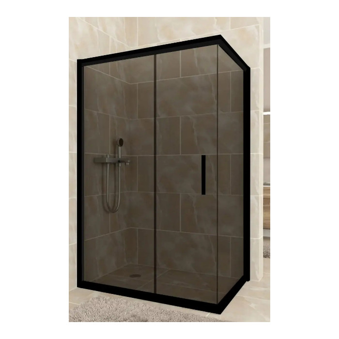 Душевая кабина Aquanil Minnesota 120х80х190 тоноване з чорним профілем (MINNESOTA80DARK)