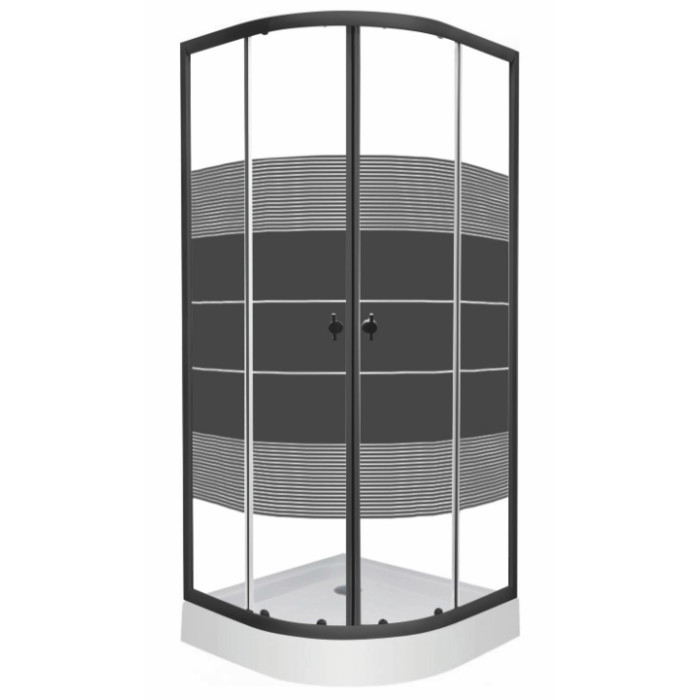 Душевая кабина RJ BLACK TULIP 90*90*194см 90ВRZ081Linia