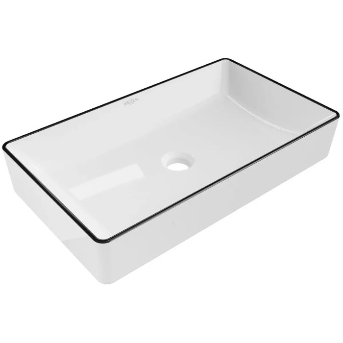 Умивальник MEXEN NADIA 60 WHITE BLACK EDGE MEX-21616007