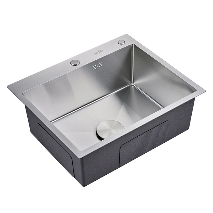 Мийка кухонна з нержавіючої сталі SS304 DS50550-3BR 500*500*220 (Brushed)